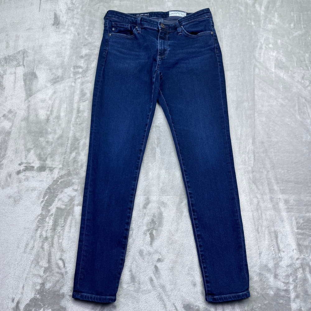 AG Adriano Goldschmied The Abbey Ankle‎ Jeans Womens Sz 27R Fits 28" Mid Rise